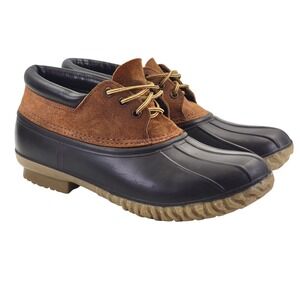 LaCrosse Men's Brown Leather Duck Boots Waterproof Hunting Fishing Size 9
